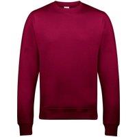 AWDis Just Hoods Crew Neck Plain Sweatshirt (280 GSM) in Burgundy | Size: 3X-Large
