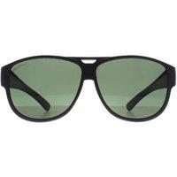 montana Men Aviator Matte Grey G15 Polarized FO6 Fit Over Glasses Sunglasses in Black