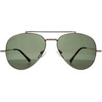 montana Men Aviator Shiny Gold Green G-15 Polarized MP185