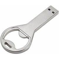 Charles William Bottle Opener USB 8GB Flash Drive Fits Keyring Tool in Silver