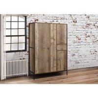 Birlea Urban 4 Door Wardrobe Rustic in Brown