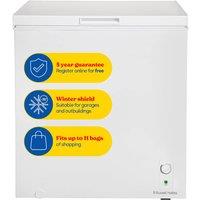 Russell Hobbs Chest Freezer 198L Suitable for Garages, Outbuildings RH198CF0E1 in White
