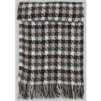 Steel & Jelly Men Houndstooth Blanket Scarf in Grey