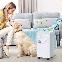 HOMCOM 12L per Day 2L Portable Quiet Dehumidifier for Home in White