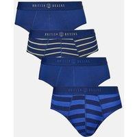 British Boxers Men Pack of Four "Fresh Navy" Bamboo Briefs | Size: 2X-large