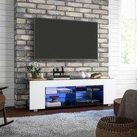 HOMCOM TV Stand Cabinet, 145cm Modern TV Unit in White
