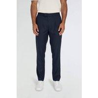 Harry Brown London Men Arthur Flannel Trousers in Navy | Size: 38R