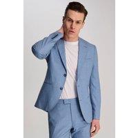 Harry Brown London Men Sandro Slim Fit Linen Look Suit Jacket in Light Blue | Size: 48R