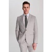 Harry Brown London Men Giacomo Slim Fit Cotton Linen Suit Jacket in Grey | Size: 42R