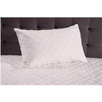 The Linen Consultancy 'TLC 5 Star Hotel Concept' Pure Cotton Quilted Mattress And Pillow Protector Set in White | Size: Single