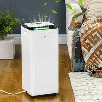 HOMCOM 16L per Day 3.5L Dehumidifier and Air Filter 24H Timer in White