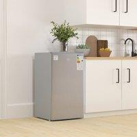 HOMCOM 91 Litre Freestanding Under Counter Fridge with Chiller Box, 47.5cm Wide in Grey