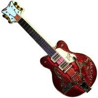 The Beatles Mathew Street Rust Guitar Fridge Magnet in Red