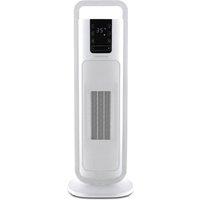 Morphy Richards 2kw Ceramic Tower Fan Heater Ultra Thin with Remote HeatFlux Ultra Thin in White