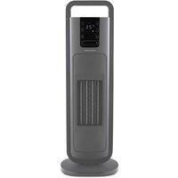 Morphy Richards 2kw Ceramic Tower Fan Heater Ultra Thin with Remote HeatFlux Ultra Thin in Grey