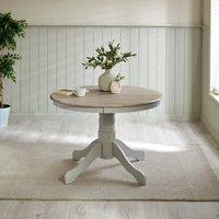 FurnitureboxUK Bude Rustic Wooden Dining Table in Light Grey