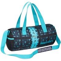 Minecraft Men Neon Blue Gym Bag in Navy