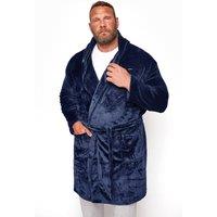 BadRhino Men Dressing Gown in Blue | Size: 2X-large