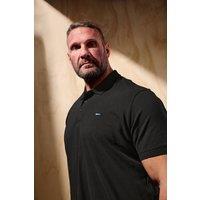 BadRhino Men Short Sleeve Polo Shirt in Black | Size: 2X-large