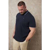 BadRhino Men Short Sleeve Polo Shirt in Mid Navy | Size: 7-8X-Large