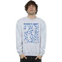 Disney Men Finding Dory Wheres Dory? Sweatshirt in Grey | Size: 2X-large