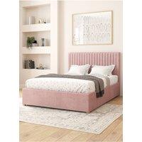 Aspire Grant Electric Adjustable Bed Upholstered in Plush Velvet Fabric with Pocket Sprung Mattress UK Made in Light Pink | Size: Super King