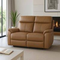 Aspire Kingsmere 2 Seater Power Recliner Sofa in Real Leather in Tan
