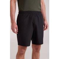 Mountain Warehouse Men Hurdle Running Outdoor Shorts Lightweight Summer Bottoms in Black | Size: 3X-Large