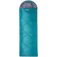 Mountain Warehouse Summit 250 Square Sleeping Bag Insulated Two Way Zip Camp Bed in Mid Blue