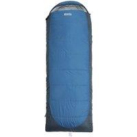 Mountain Warehouse 'Microlite 500' Compact Lightweight Zip Up Square Outdoor Sleeping Bag in Dark Blue