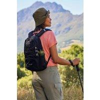 Mountain Warehouse Men Pace 12L Rucksack Lightweight Hydration Compatible Backpack in Black