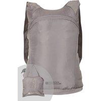 Mountain Warehouse Water Resistant Webbed Shoulder Straps Packaway Backpack in Grey