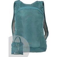 Mountain Warehouse Water Resistant Webbed Shoulder Straps Packaway Backpack in Teal