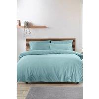 Catherine Lansfield 'So Soft Easy Iron' Duvet Cover Set in Duck Egg Blue | Size: Single