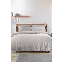 Catherine Lansfield 'So Soft Easy Iron' Duvet Cover Set in Grey | Size: Single