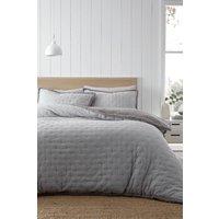 Catherine Lansfield 'Cosy Nori' Soft Sherpa Duvet Cover Set in Silver | Size: Double