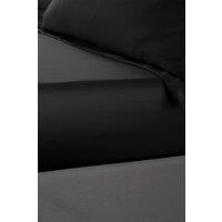 Catherine Lansfield 'Silky Soft Satin' 30cm Depth Sheet in Black | Size: Super King Fitted