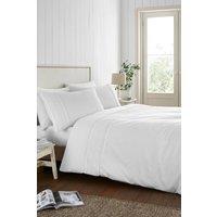 Catherine Lansfield 'Broderie Anglaise' Duvet Cover Set in White | Size: Single