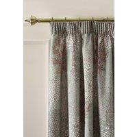 Catherine Lansfield 'Woodland Trees' Lined Pencil Pleat Curtains in Green | Size: 168cm width x 137cm drop