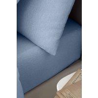 Catherine Lansfield 'Brushed Cotton' Fitted Sheet in Light Blue | Size: Super King Fitted