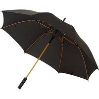 Avenue Men 23 Inch Spark Auto Open Storm Umbrella in Jet Black