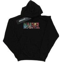 Marvel Comics Men Infill Logo Hoodie in Black | Size: 3X-Large