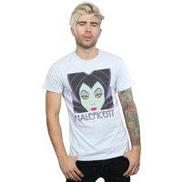 Disney Men Maleficent Cropped Head T-Shirt in Grey | Size: 2X-large