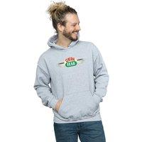 Friends Men Central Perk Hoodie in Grey | Size: Medium