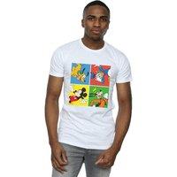 Disney Men Mickey Mouse Friends T-Shirt in White | Size: 2X-large