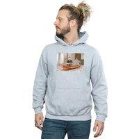 Friends Men Boat Photo Hoodie in Grey | Size: X-Large