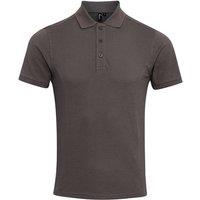 Premier Men Coolchecker Plus Pique Polo With CoolPlus in Dark Grey | Size: 6X-Large