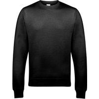 AWDis Just Hoods Crew Neck Plain Sweatshirt (280 GSM) in Black | Size: 4X-Large