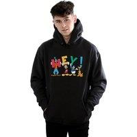 Disney Men Mickey Mouse Friends Hey Hoodie in Black | Size: 2X-large