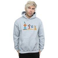 Disney Men Mickey Mouse Friends Hoodie in Grey | Size: large